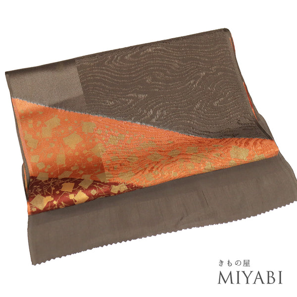 帯揚げ リサイクル お洒落 ちりめん 正絹 多色 紙吹雪柄 新品・未使用品 AG-1228