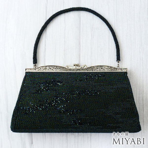 バッグ リサイクル グリーン ビーズ Aランク