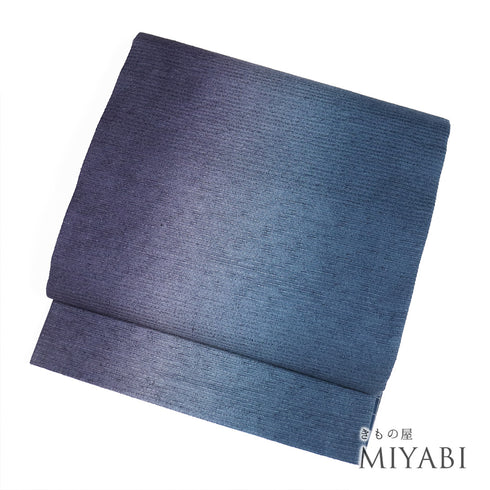 袋帯 リサイクル 帯丈432cm 全通 格子柄 ぼかし リバーシブル 多色 Sサイズ 正絹 新品・未使用品 お洒落