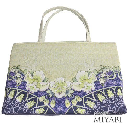 バッグ 新品 ベージュ ポリエステル 新品・未使用品 WAKKA 一輪館 花柄