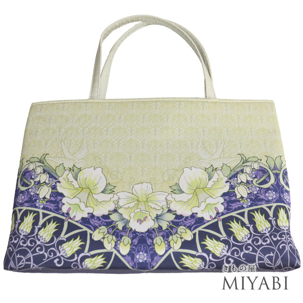 バッグ 新品 ベージュ ポリエステル 新品・未使用品 WAKKA 一輪館 花柄