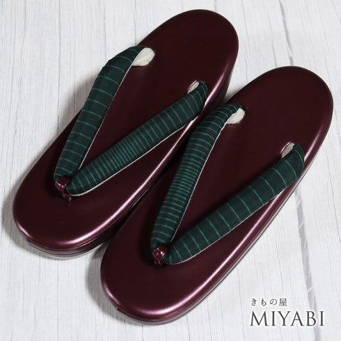 草履 新品 レッド 新品・未使用品 大島紬