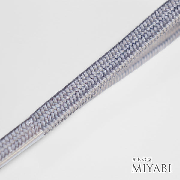 帯締め リサイクル カジュアル 手組紐 ブルー 正絹 新品・未使用品