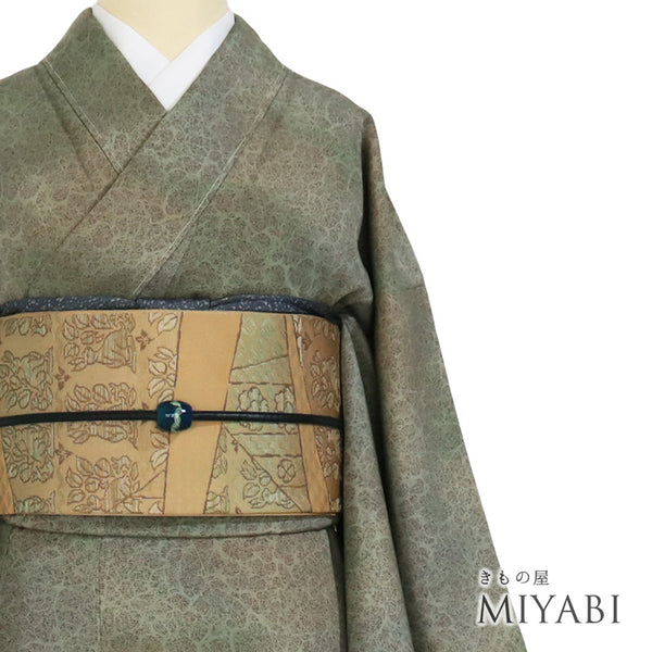 Sランク,袖丈47~49cm,裄丈~62cm,身丈151~155cm,身丈151.3cm,裄62.4cm,袷,広衿,正絹,S,多色,小紋,カジュアル,お洒落,ぼかし柄,リサイクル,着物,小紋