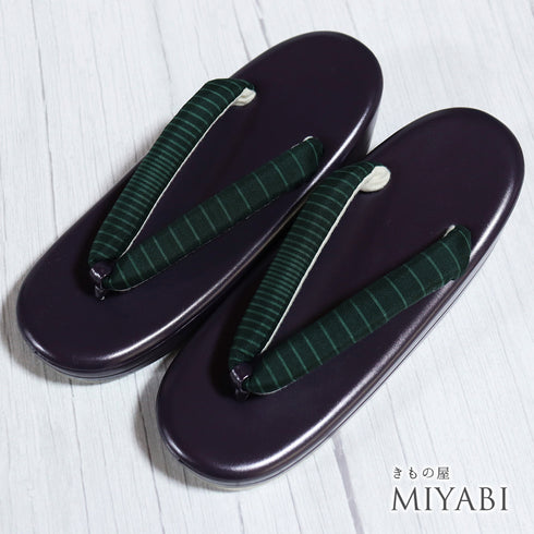草履 新品 パープル 新品・未使用品 大島紬