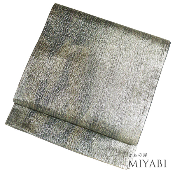 袋帯 リサイクル 帯丈424cm 六通 縞ぼかし柄 多色 Sサイズ 正絹 新品・未使用品ランク お洒落