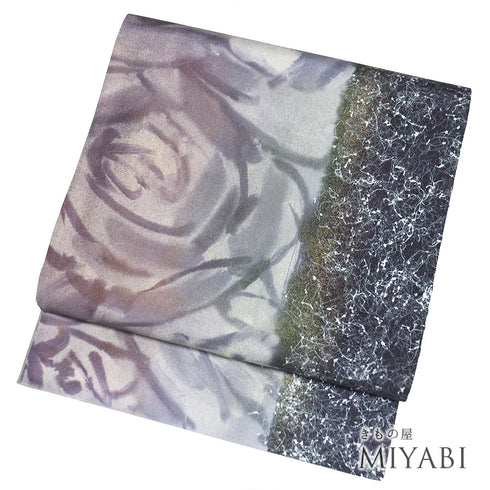 袋帯 リサイクル 帯丈464cm 全通 抽象柄 多色 LLサイズ 正絹 新品・未使用品 お洒落