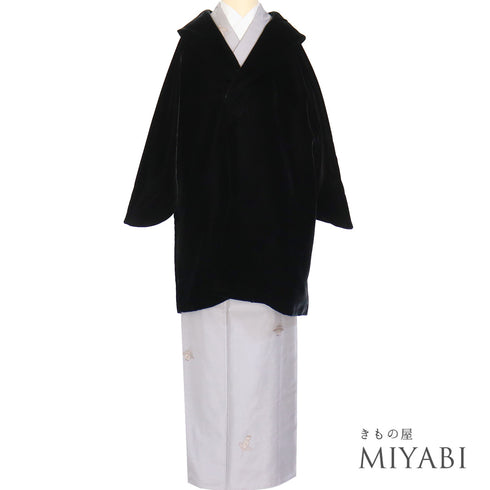 コート リサイクル 身丈86cm 裄68.5cm 袷 パイル生地 ラグラン袖 ブラック LLサイズ カジュアル 不明 Sランク