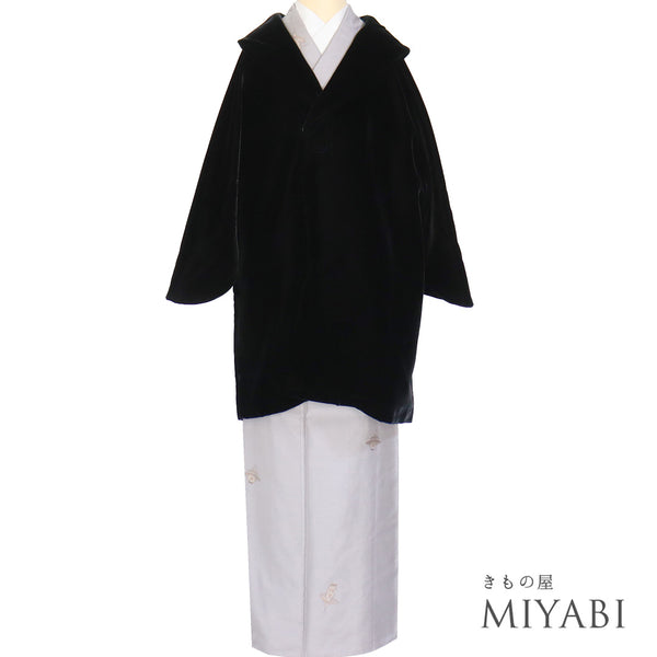 コート リサイクル 身丈86cm 裄68.5cm 袷 パイル生地 ラグラン袖 ブラック LLサイズ カジュアル 不明 Sランク