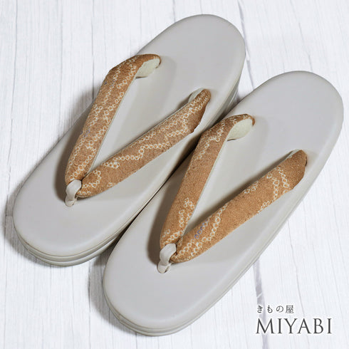 草履 新品 ホワイト 新品・未使用品 藤娘きねたや