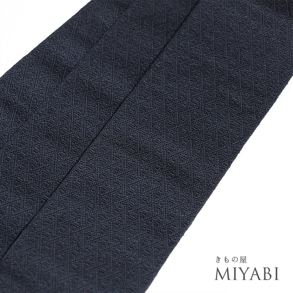 角帯 リサイクル 帯丈396cm 全通 本場筑前博多織 ネイビー SSサイズ 正絹 未使用品 カジュアル お洒落