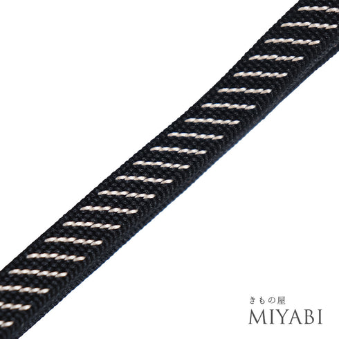 帯締め リサイクル 手組紐 ブラック 正絹 新品・未使用品
