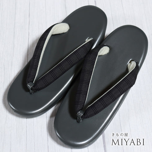 草履 新品 お洒落 グレー 新品・未使用品 大島紬