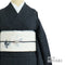 小紋 リサイクル 身丈164.3cm 裄67cm 胴抜き グレー Lサイズ カジュアル 不明 広衿 Sランク