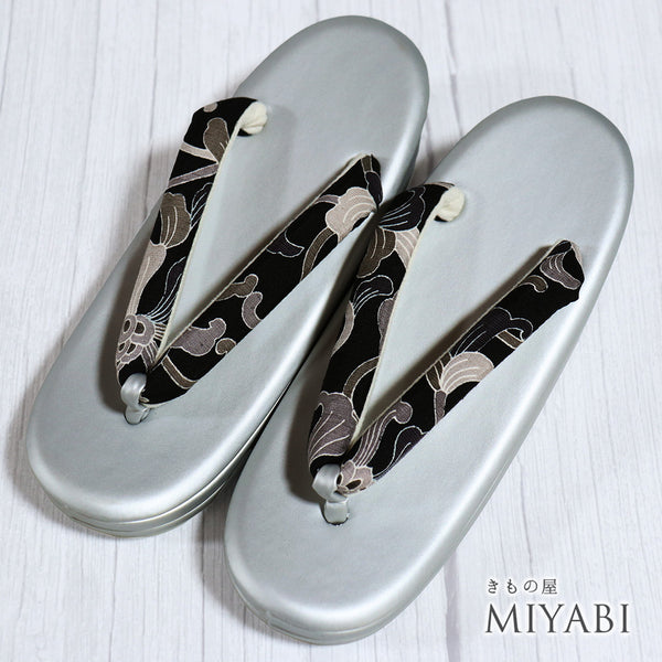 草履 新品 お洒落 グレー 未使用品 しょうざん