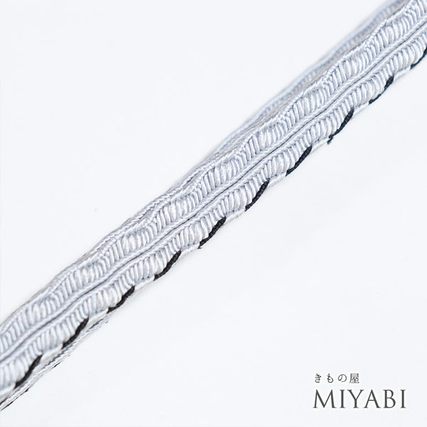 帯締め リサイクル カジュアル 手組紐 ブルー 正絹 新品・未使用品