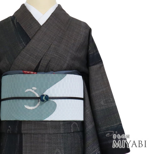 紬 リサイクル 身丈165.8cm 裄62.8cm 袷 縦ぼかし 多色 LLサイズ お洒落 カジュアル 正絹 広衿 Sランク