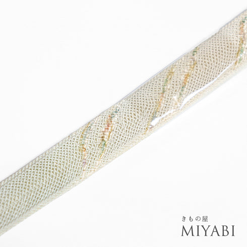 帯締め リサイクル 手組紐 ブルー 正絹 新品・未使用品