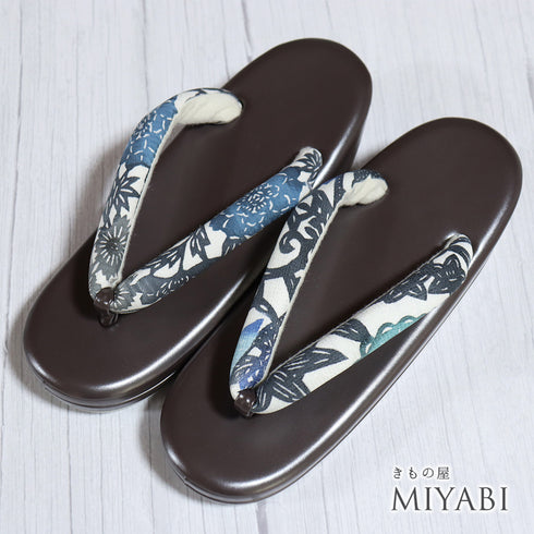 草履 新品 ブラウン 新品・未使用品 紅型染