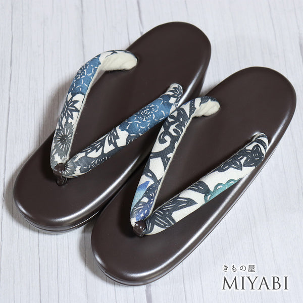 草履 新品 ブラウン 新品・未使用品 紅型染