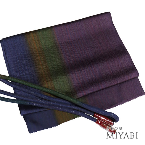 帯締め・帯揚げセット リサイクル 丸くげ 多色 正絹 新品・未使用品 銀花仙