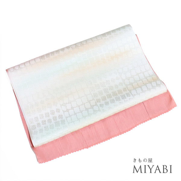 帯揚げ リサイクル お洒落 ちりめん 正絹 多色 ぼかし 未使用品