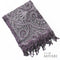 ショール リサイクル お洒落 パープル 正絹 Sランク 無月 泥染絣 本場奄美大島