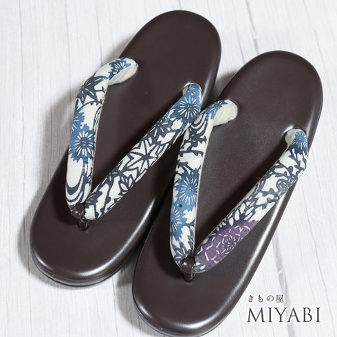 草履 新品 ブラウン 新品・未使用品 紅型染