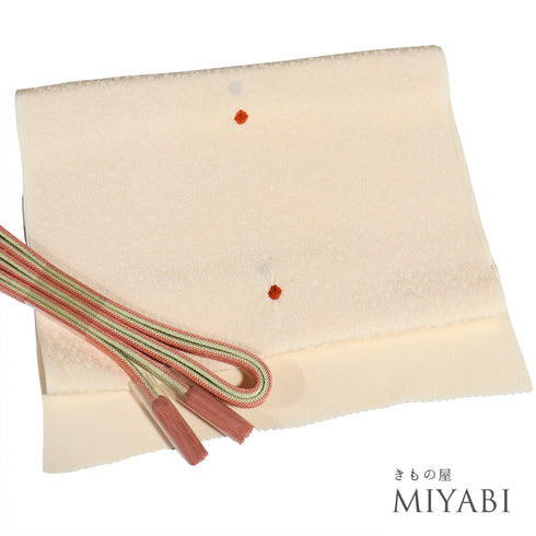 帯締め・帯揚げセット リサイクル ゆるぎ ちりめん 多色 正絹 新品・未使用品 部分絞り