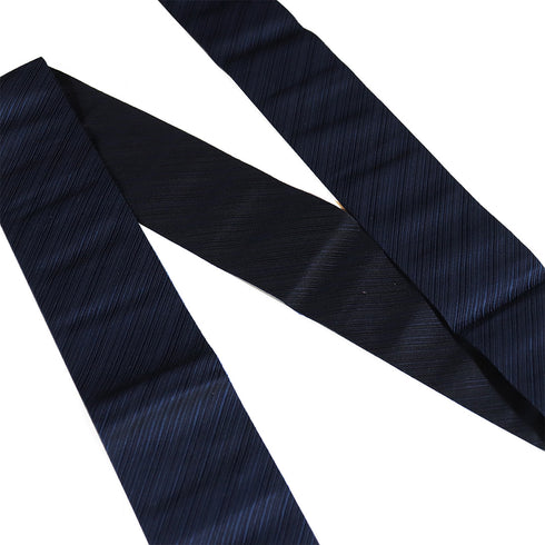 角帯 リサイクル 帯丈390cm 全通 博多織 ネイビー SSサイズ 正絹 Sランク カジュアル お洒落