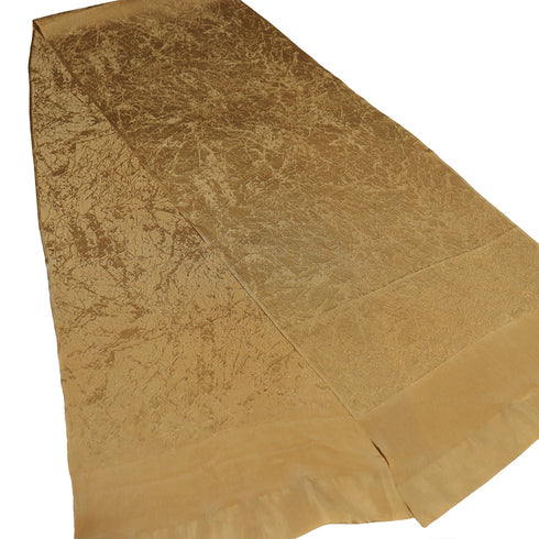 帯締め・帯揚げセット リサイクル 平組紐 ブラウン 正絹 未使用品 デザイン地紋