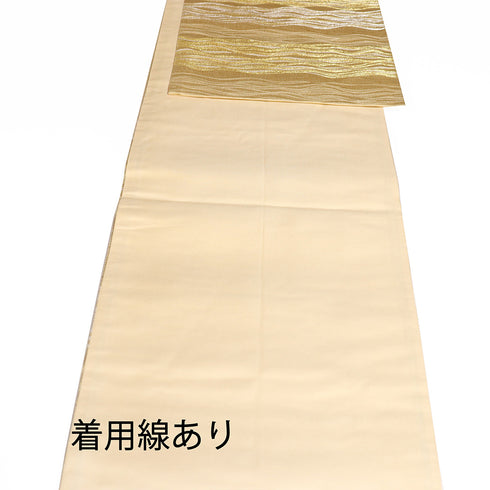 袋帯 リサイクル 帯丈432cm 六通 ゴールド Sサイズ 正絹 Sランク セミフォーマル お洒落