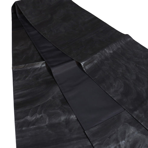 袋帯 リサイクル 帯丈428cm 六通 墨流し ブラック Sサイズ 正絹 新品・未使用品 お洒落