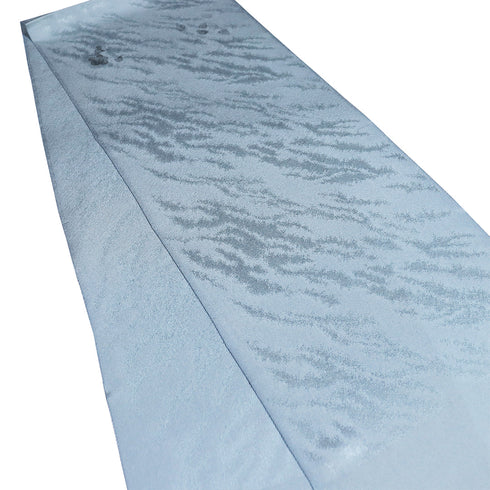 帯揚げ リサイクル お洒落 ちりめん 正絹 ブルー 梅や桜柄 地紋 未使用品 AG-1282