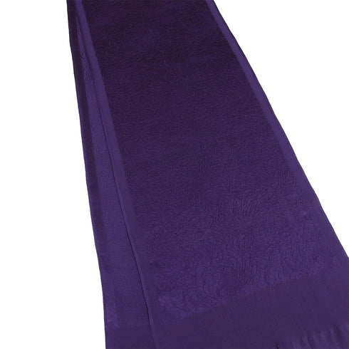 帯揚げ カジュアル ちりめん パープル 正絹 新品・未使用品 菊柄