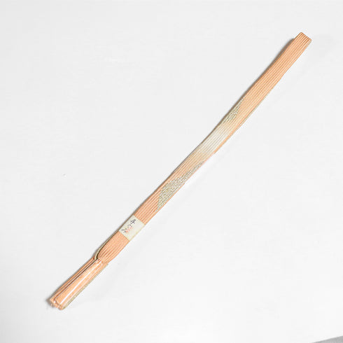 帯締め リサイクル セミフォーマル 平組紐 オレンジ 正絹 新品・未使用品