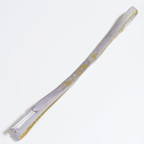 帯締め リサイクル セミフォーマル 平組紐 パープル 正絹 新品・未使用品