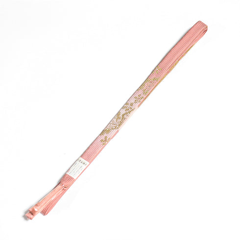 帯締め リサイクル セミフォーマル 平組紐 ピンク 正絹 新品・未使用品