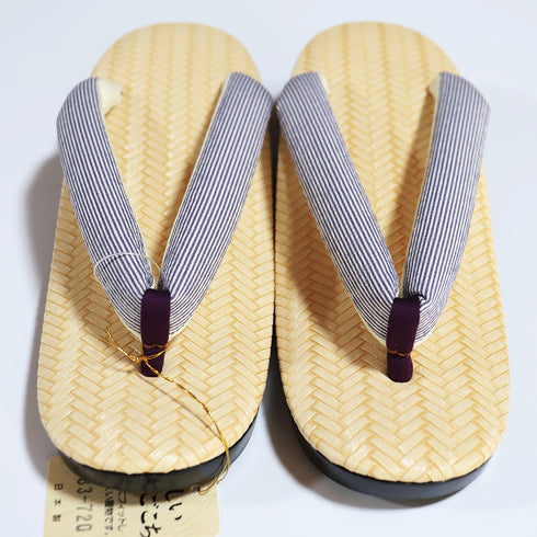 草履 リサイクル パープル 正絹 未使用品