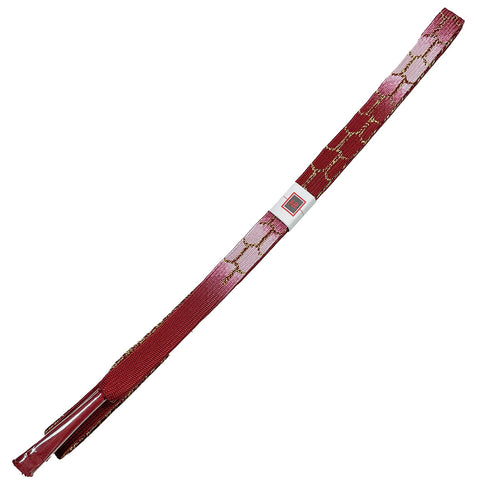 帯締め リサイクル セミフォーマル 平組紐 レッド 正絹 新品・未使用品