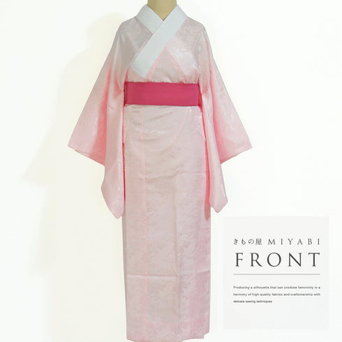 長襦袢 新品 お洒落 ポリエステル 半衿付き 091-634