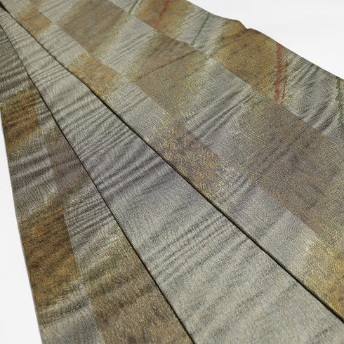 袋帯 リサイクル 帯丈434cm 六通 ゴールド Sサイズ 正絹 Sランク お洒落