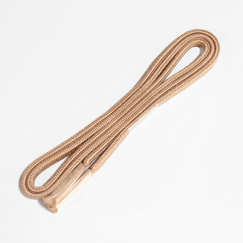 帯締め リサイクル カジュアル 手組紐 ベージュ 正絹 新品・未使用品