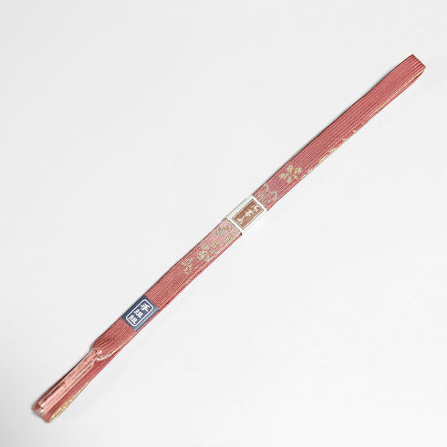 帯締め・帯揚げセット リサイクル お洒落 手組紐 ピンク 正絹 新品・未使用品