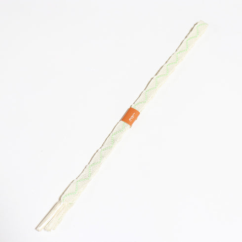 帯締め リサイクル カジュアル 平組紐 ホワイト 正絹 新品・未使用品 夏物