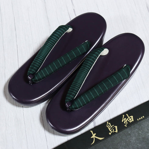 草履 新品 パープル 新品・未使用品 大島紬