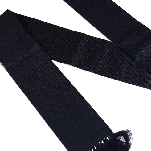 角帯 リサイクル 帯丈394cm 全通 ネイビー 正絹 Sランク カジュアル お洒落