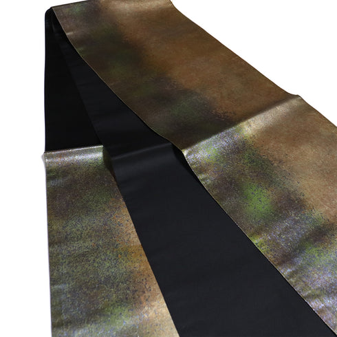 袋帯 リサイクル 帯丈426cm 六通 ケミカルシルク箔 多色 Sサイズ 正絹 Sランク お洒落 セミフォーマル