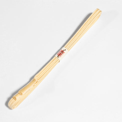 帯締め リサイクル 手組紐 ベージュ 正絹 新品・未使用品