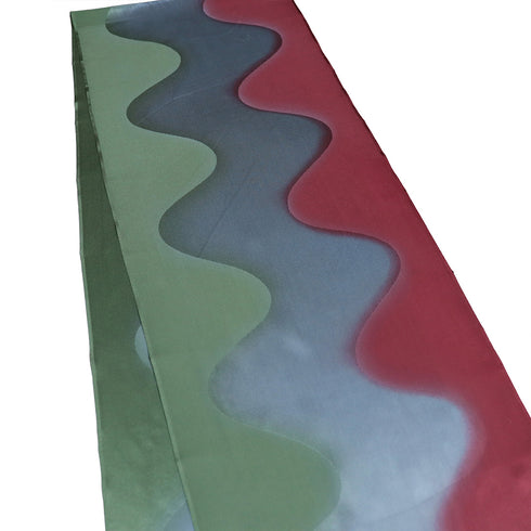 帯締め・帯揚げセット リサイクル お洒落 平組紐 ちりめん 多色 正絹 Sランク